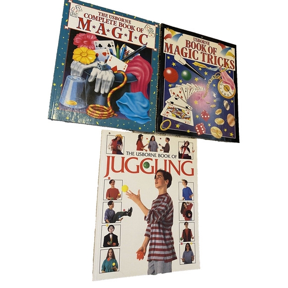 Usborne Books Set of 3 - Complete Book of Magic - Magic Tricks -Book of Juggling - Picture 3 of 4